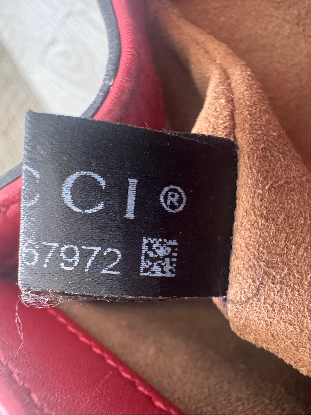 Gucci Red and Beige GG Chain Small Padlock Shoulder Bag - Picture 15 of 15